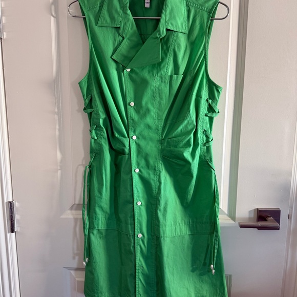 NWOT - Derek Lam Vibrant Green Midi Dress - Picture 6 of 9